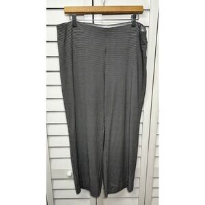 Chico's Houndstooth Wide Leg Pull On Crop Pants Women's Size 2.5 US Large 14